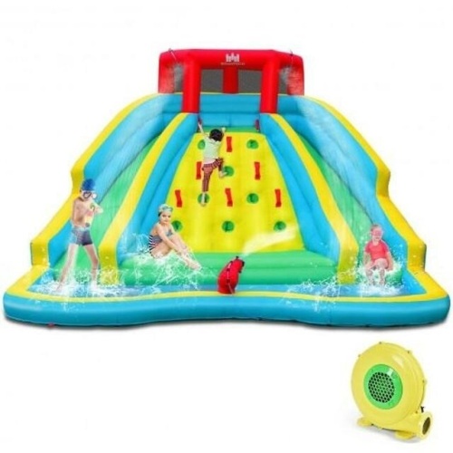 Inflatable Mighty Water Park Bouncy Splash Pool Climb Wall - Lot 317