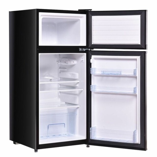 2 Doors 3.4 Cu Ft. Unit Stainless Steel Compact Mini Refrigerator - Lot 338