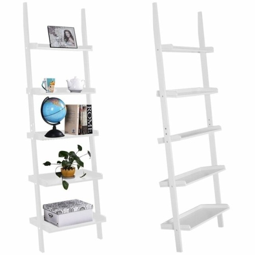 5-Tier Leaning Wall Display Bookcase - Lot 376