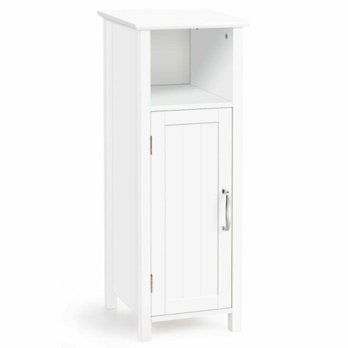 Bathroom Adjustable Shelf Floor Storage Cabinet With Door - Lot 377