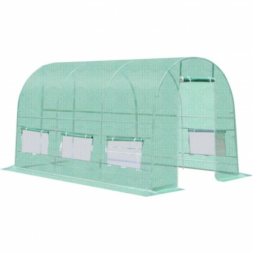 6 Windows Steel Frame Backyard Walk-In Greenhouse - Lot 387