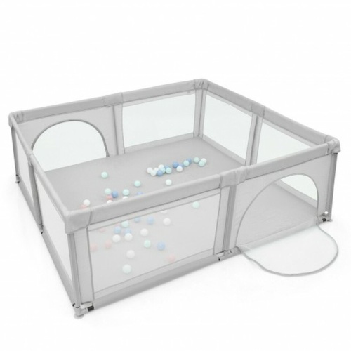 Large Infant Baby Playpen Safety Play Center Yard With 50 Ocean Balls - Lot 437