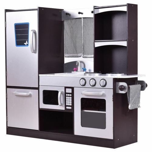 Kids Wooden Modern Kitchen Cooking Pretend Play Set - Lot 464