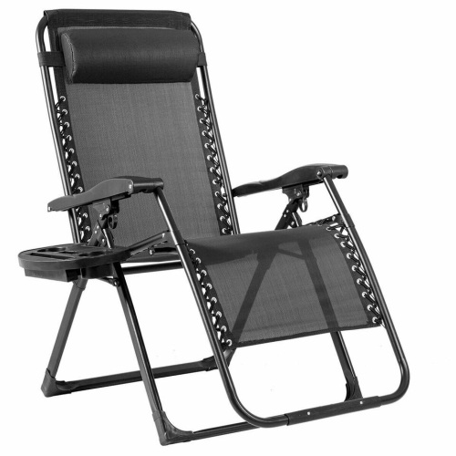 Oversize Lounge Chair Patio Heavy Duty Folding Recliner - Lot 526