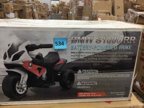 Kids BMW S1000 RR Battery-Powered Trike - Lot 534