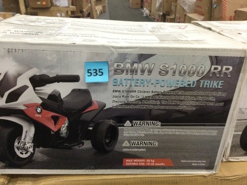 Kids BMW S1000 RR Battery-Powered Trike - Lot 535