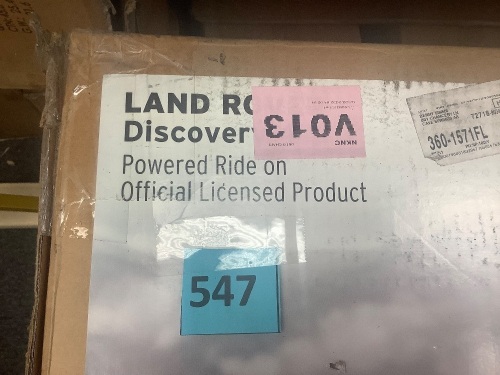 12V 2-Seater Licensed Land Rover Ride-On w/ Parent Remote Control - Lot 547