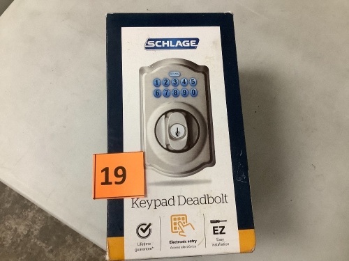 Schlage Keypad Deadbolt - Lot 19