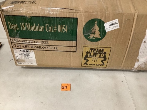 Holiday Time 6.5Ft Prelit Christmas Tree - Lot 54