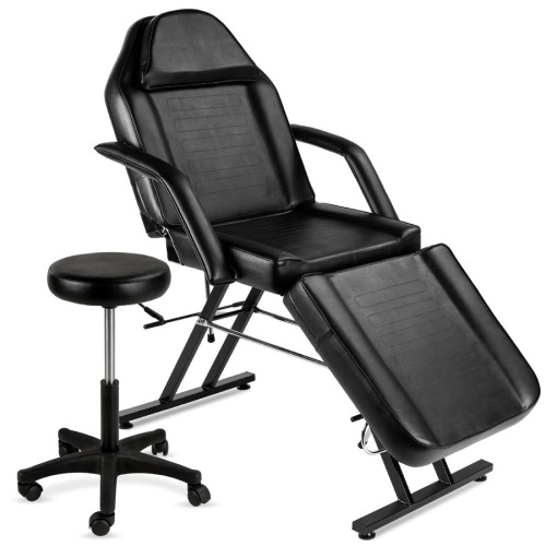 Multipurpose Massage Bed, Spa & Salon Chair w/ Hydraulic Stool - 71in, May Have Missing Screws - Lot 91