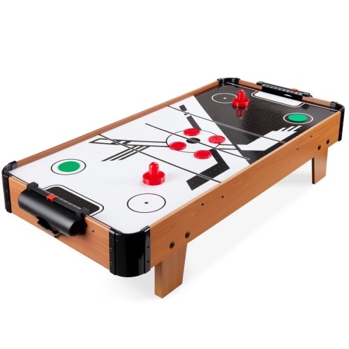 43in Air Hockey Arcade Table for Game Room, Living Room w/ Electric Fan Motor, 2 Strikers, 2 Pucks - Lot 118