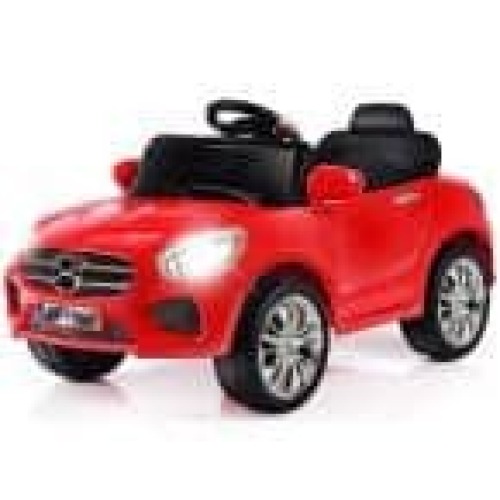 6-Volt Red Kids Ride On Car RC Remote Control Battery Powered with LED Lights MP3 - Lot 302