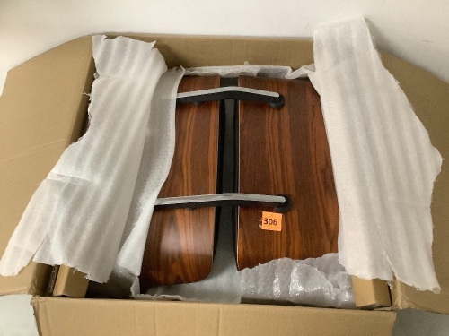 wooden office chair - Lot 306