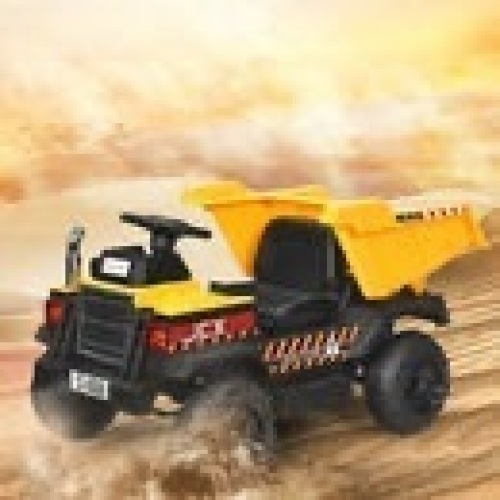 12V Battery Kids Ride On Dump Truck with Electric Bucket - Lot 342