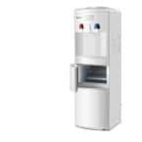 Premium Hot/Cold Top Loading Water Dispenser Built-In Ice Maker Machine Hot Cold Room Water in White - Lot 344