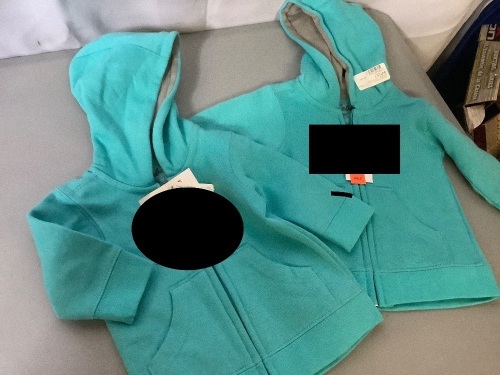 Lot of 2, 0/3 Month Old Hoodies, Appears New - Lot 222