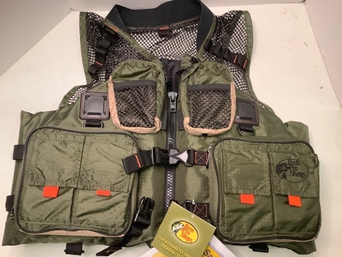 Tournament Fishing Vest, Men's Small, Appears New - Lot 234