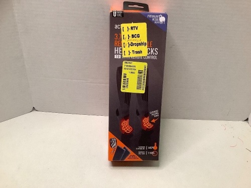 Action Heat Rechargeable Heated Socks, XXL, Ecommerce Return - Lot 235