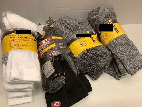 Lot of (4) Packs of socks, Ecommerce Return - Lot 283