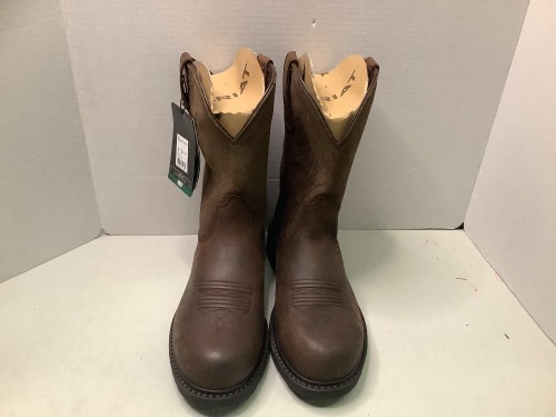 Ariat Men's Groundbreaker Pull-On Steel Toe Boots, 10, Appears New - Lot 296
