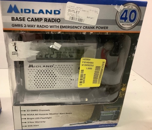 Midland Base Camp Radio, Untested, Ecommerce Return - Lot 334