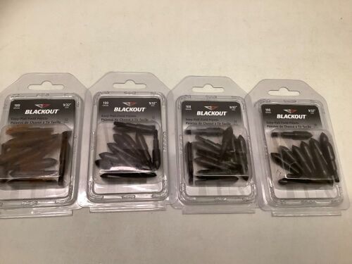 Lot of (4) Blackout Easy Pull Field Points, Appears New - Lot 350