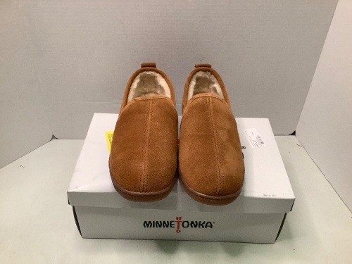 MinneTonka, Mens Romeo Brown, Size 9m, Appears New - Lot 358Y