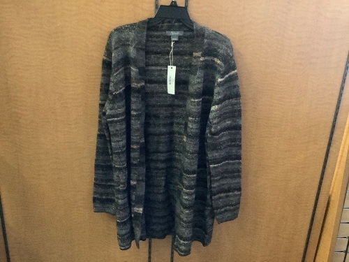 Natural Reflections, Charcoal Cardigan, Large, Appears New - Lot 420
