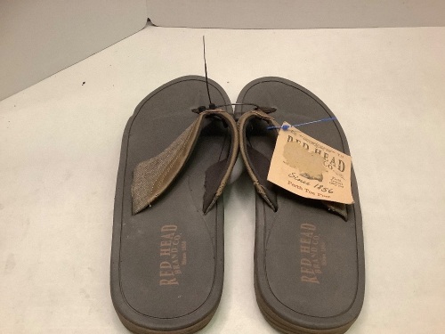 Red Head Perth Toe Post Men's Flip Flops, 9, Ecommerce Return, Dirty - Lot 459