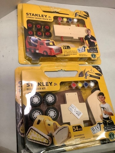 Lot of (2) Stanley Jr. Cement Mixer Truck Kit, Ecommerce Return - Lot 470