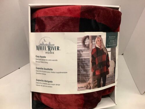 White River Cozy Hoodie, One Size, Appears New, Box Damaged - Lot 535