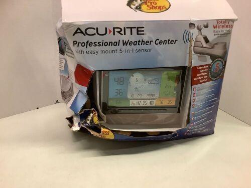 Acu-Rite Professional Weather Center, Untested, Box Damaged, Appears New - Lot 570