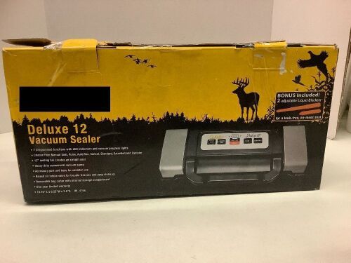 Deluxe 12 Vacuum Sealer, Untested, Appears New - Lot 576