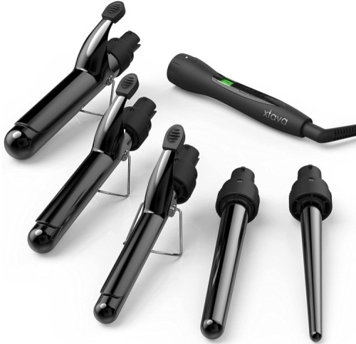 Xtava 5 in 1 Professional Curling Iron and Wand Set, New - Lot 68