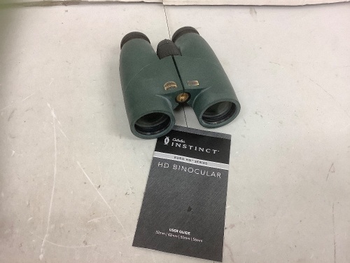 Instinct 10x42 HD Binoculars, Salvage, Will not focus with both eyes - Lot 92
