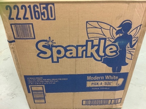 Box of 24 Sparkle Paper Towels - Lot 97