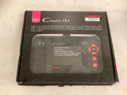 LAUNCH Creader VII+ Car Code Reader, Untested, Appears New, Retail 134.00 - Lot 105