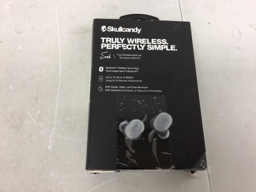 Skullcandy Wireless Earbuds, Powers Up, E-Commerce Return - Lot 147