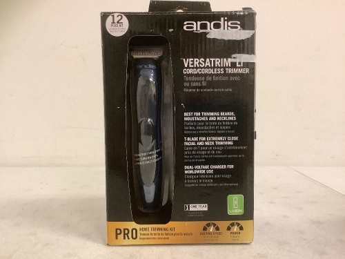 Andis Versatrim Cord/Cordless Trimmer, Works, E-Commerce Return - Lot 171