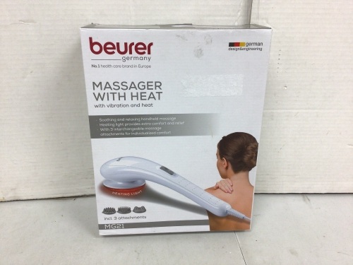 Beurer Massager w/ Heat, Powers Up, E-Commerce Return - Lot 190