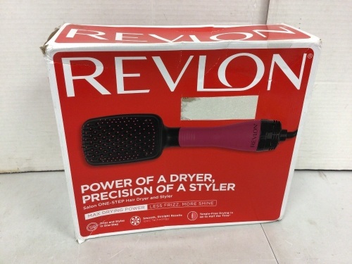 Revlon Dryer/Styler Brush, Powers Up, E-Commerce Return - Lot 240