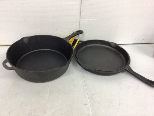 12" Cast Iron Deep Skillet w/ Lid, E-Commerce Return - Lot 270