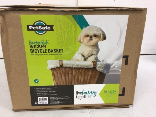 PetSafe Wicker Bicycle Basket, E-Commerce Return - Lot 300