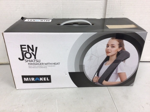Enjoy Shiatsu Massager w/ Heat, Powers Up, E-Commerce Return - Lot 328