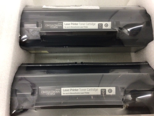 Box of 8 Black Laser Printer Cartridges, New - Lot 343