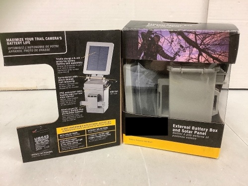 External Battery Box and Solar Panel - Lot 346