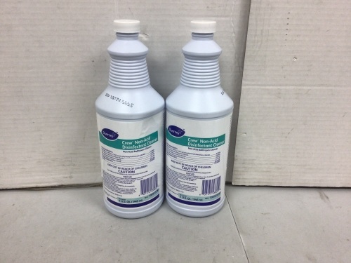 Lot of (2) Diversey Crew Non Acid Disinfectant Cleaners, Appears New - Lot 357