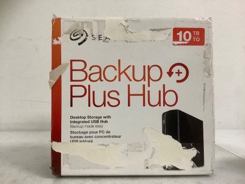 Seagate Backup Plus Hub 10TB External Hard Drive, Powers Up, Appears New, Retail 349.99 - Lot 365