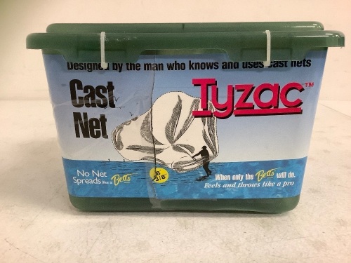 Tyzac 6ft Cast Net, Appears New - Lot 386