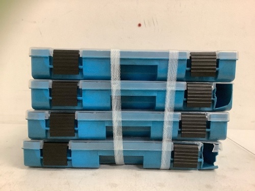 Set of 4 Tackle Boxes, New W/ Some Damage, E-Commerce Return - Lot 400